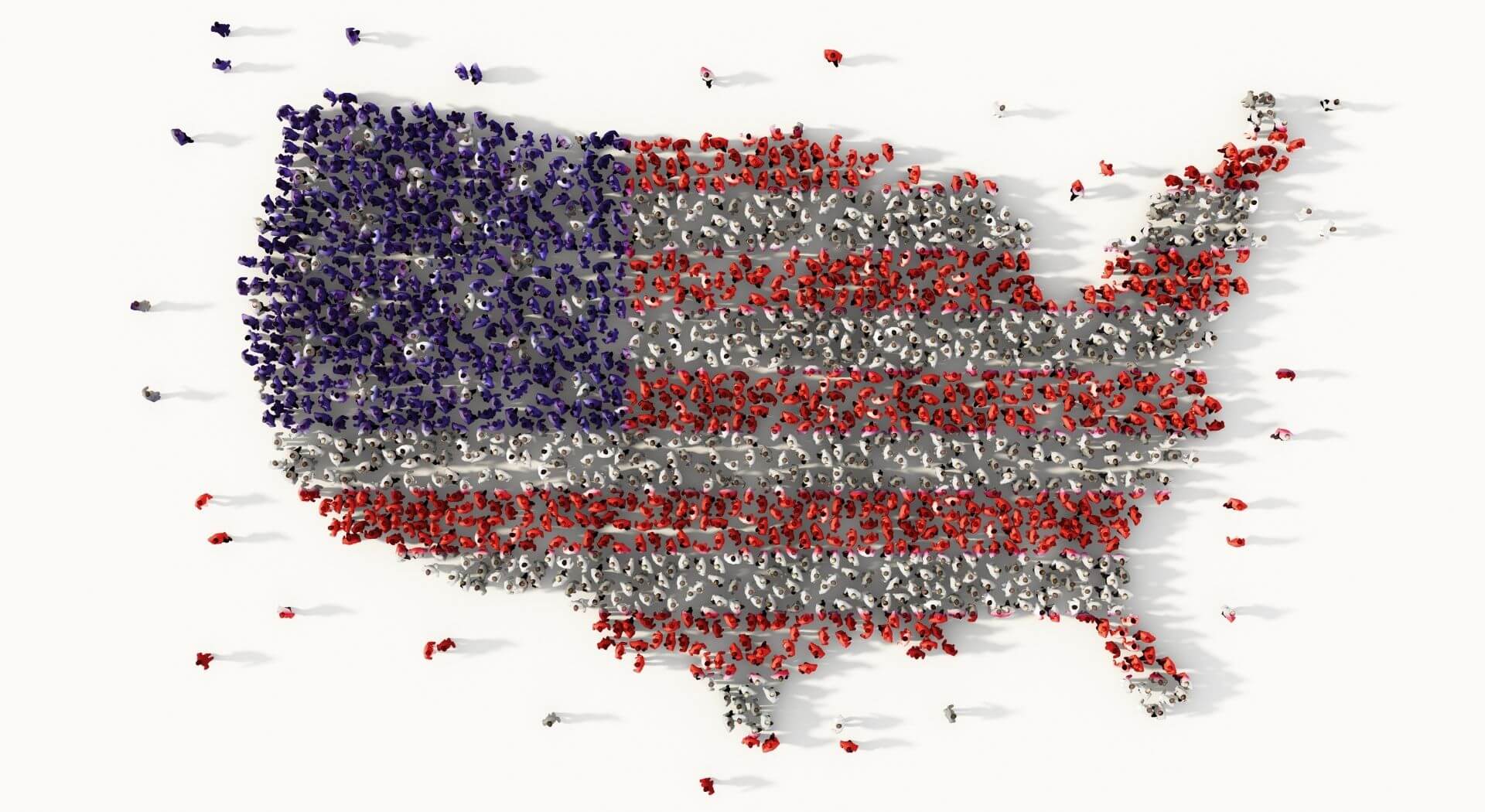 Large group of people forming the United States | Rick Smith, Axon